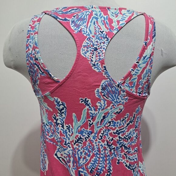 Lilly Pulitzer Samba Monterey Racerback Pima Cotton Pink Multi-color Size XS - Picture 11 of 12
